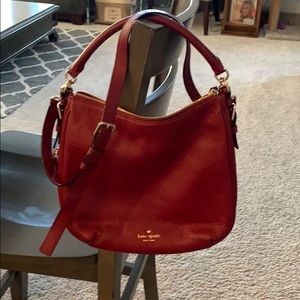Kate Spade Cobble Hill small Ella.   Wine color.